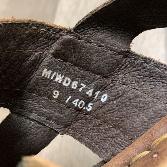 Womens BORN Neda Metallic Leather‎ Chunky Platform Strap Sandals - Picture 7 of 7